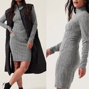 Athleta Delancey Textured Dress NWT XS | Black Sleeveless Travel Work Dress